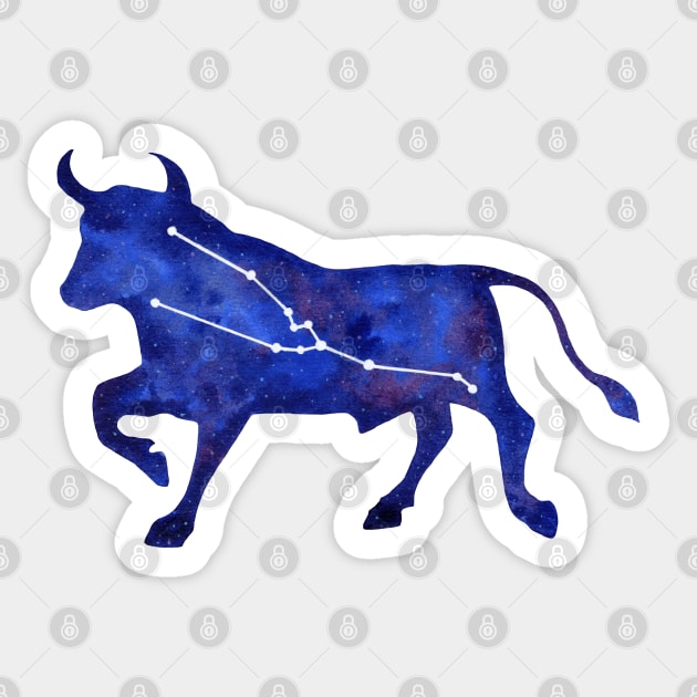 Astrological sign taurus constellation Sticker by Savousepate